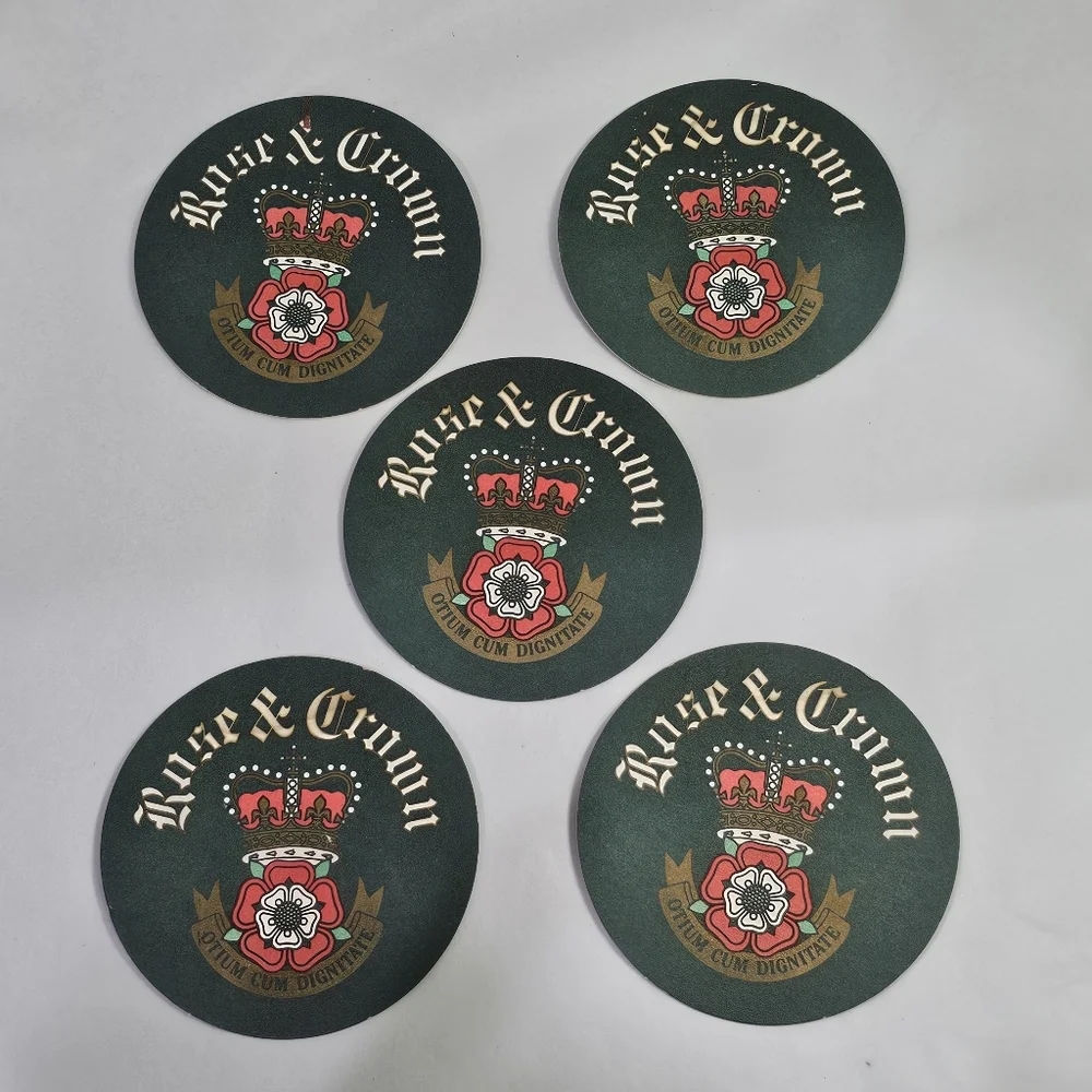 5 Epcot Rose & Crown 1982-1986 Beer‎ Coasters Beermat Beer Mat UK Disney